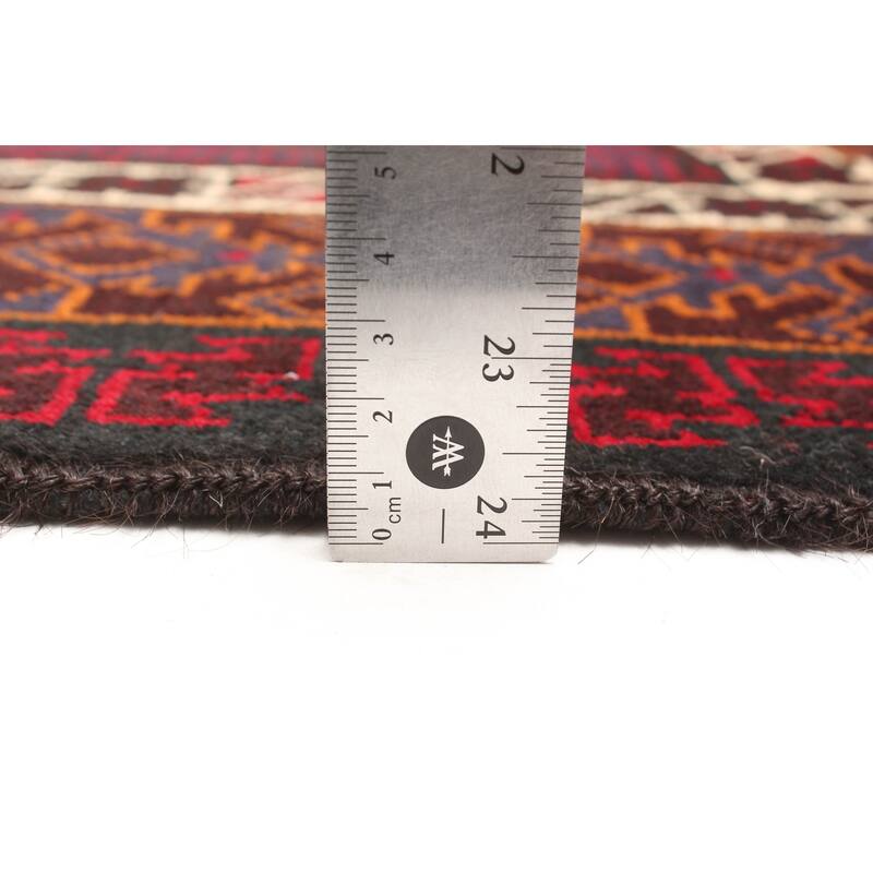 ECARPETGALLERY Hand-knotted Teimani Burgundy Wool Rug - 2'10 x 4'9