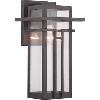 Boxwood Collection One-Light Medium Wall Lantern - 7.625 in x 7.25 in x 14.125 in