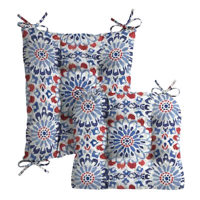 ARDEN Plush Indoor/Outdoor Rocking Chair Cushion Set