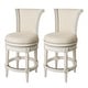 preview thumbnail 70 of 109, Maven Lane 26" Pullman Swivel Counter Height Kitchen Stool Set of 2 - White Oak