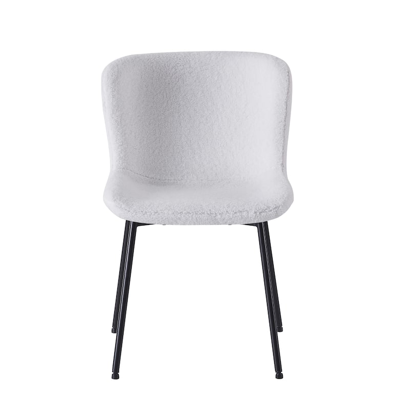 Porthos Home Lance Fabric Upholstered Dining Chairs with Steel Legs, Set of 2