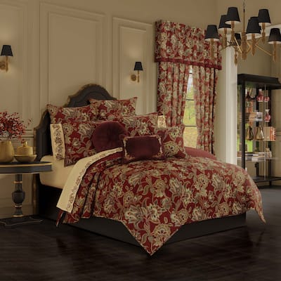 Royal Court Montecito Red Quilt Set