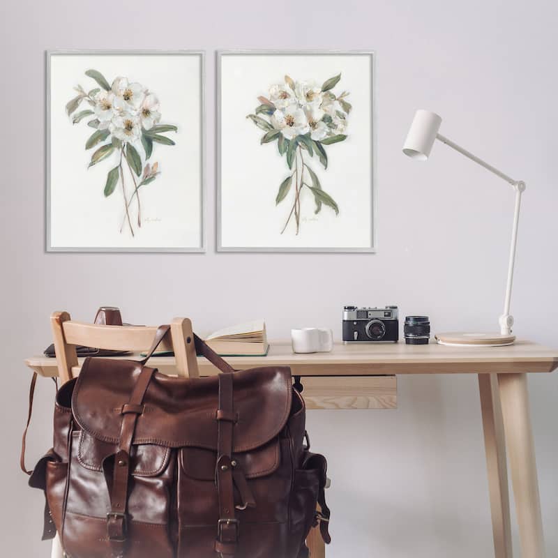 Stupell Wild Spring Flower Bundles Framed Giclee Art Design By Sally Swatland (Set of 2)
