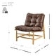 preview thumbnail 3 of 28, NPD Furniture Oswald Faux Leather Tufted Accent Chair