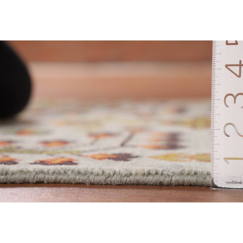 Geometric Ziegler Oriental Accent Rug Handmade Wool Carpet - 3'0" X 5'0"