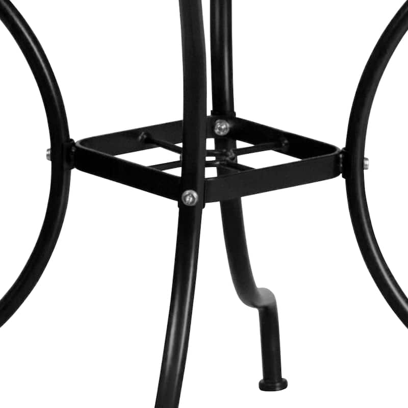 35.5-inch Square 5-piece Indoor/ Outdoor Steel Dining Set