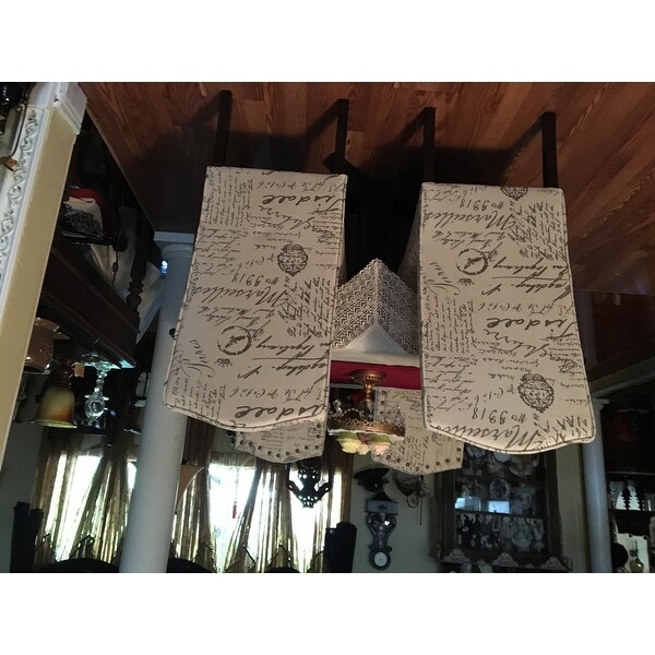 Shop Cortesi Home Miller Beige Script Fabric Dining Chair