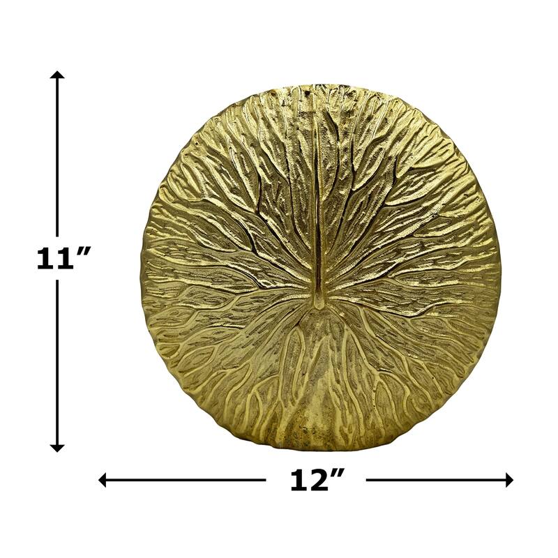 11 Inch Tall Decorative Handmade Aluminum Round Flower Vase