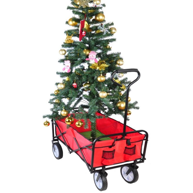 Folding Wagon Garden Shopping Beach Cart