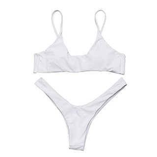 Odoland Women Bikinis Set, Triangle Bra Top Thong Bottom Bikini ...