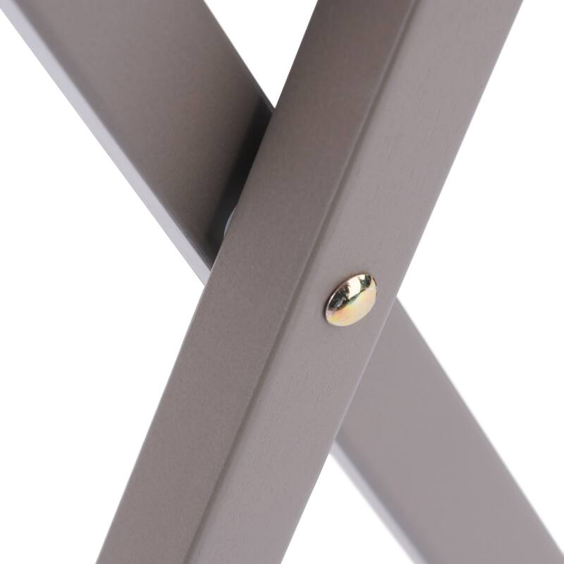 Isabelle 6-Pc Snack Table Set with Removable Serving Tray Oyster Gray