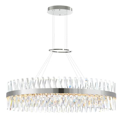 Glace Integrated LED Chrome Chandelier