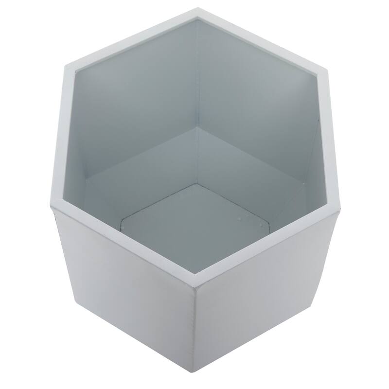 Metal Modern Planters (Set of 3) - S/3 20", 16", 10"W