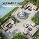 preview thumbnail 121 of 179, AOXUN Fire Pit Conversation Set Rattan Sofa Set Outdoor Furniture With Cushions