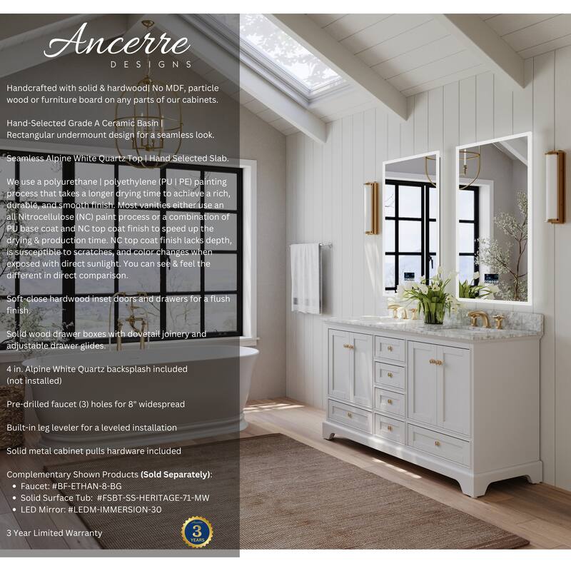 Ancerre Designs Audrey Bathroom Vanity Set