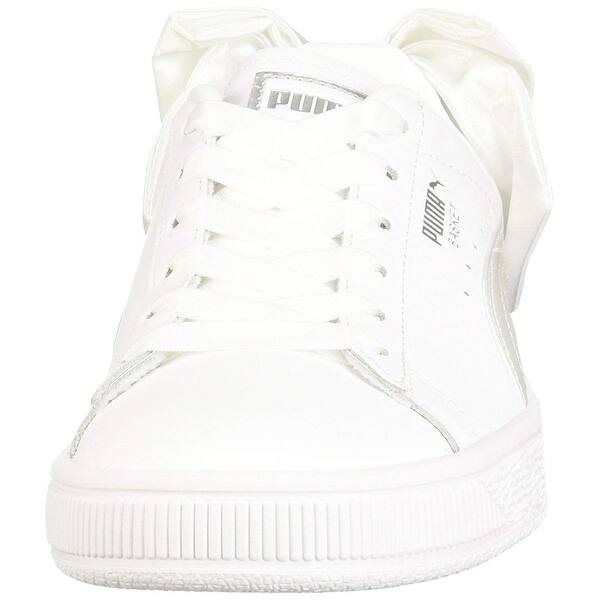 Shop Puma Womens Basket Bow Low Top Lace Up Fashion Sneakers