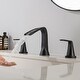preview thumbnail 5 of 6, Dual-handle Bathroom Fauce-Matte Black
