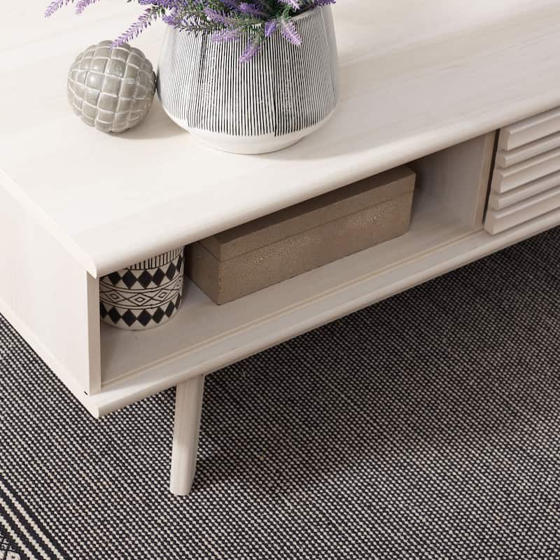 SAFAVIEH Rori Mid-Century 1-Shelf Walnut Coffee Table - 46" W x 23" D x 16" H