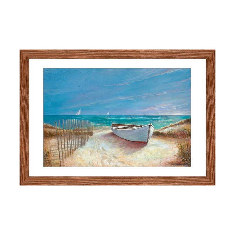 iCanvas "Ocean Breeze" by Ruane Manning - Walnut - 16x24x1