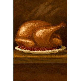 Shop Cooked Turkey Thanksgiving Oil Painting Lantern Press