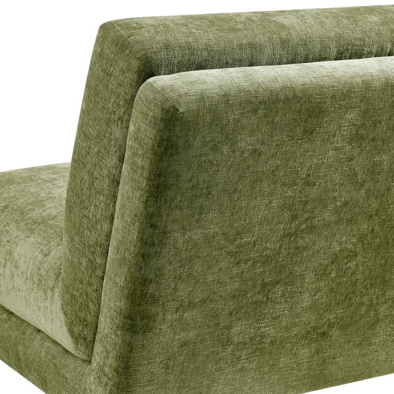 NPD Furniture Zenda Fabric Swivel Accent Chair with Wooden Base