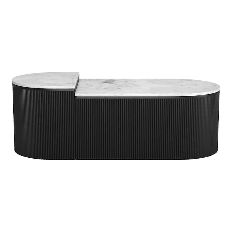 Ormara Coffee Table Set White & Black