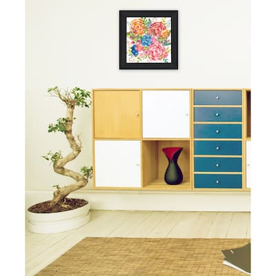 TrendyDecor4U Contemporary "Spring Floral II" Framed Print Wall Art