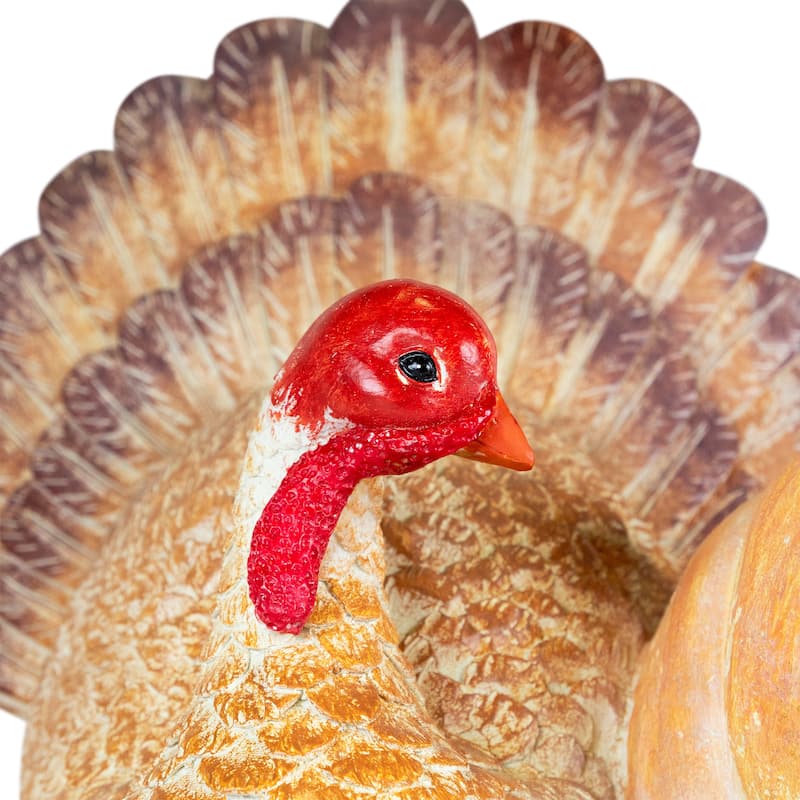 Happy Thanksgiving Turkey and Pumpkins Box Figure - 20.25"