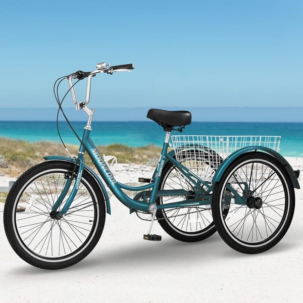 Docred 16" and 24" Tricycle 1-Speed 3 Wheel Trike Bike with Basket - Bed Bath & Beyond - 40310618 Docred 16" and 24" Tricycle 1-Speed 3 Wheel Trike Bike with Basket - Bed Bath & Beyond - 40310618