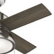 preview thumbnail 5 of 19, Hunter 36" Loki Ceiling Fan with LED Light - Bedrooms, Home Office, Laundry - Rustic, Farmhouse