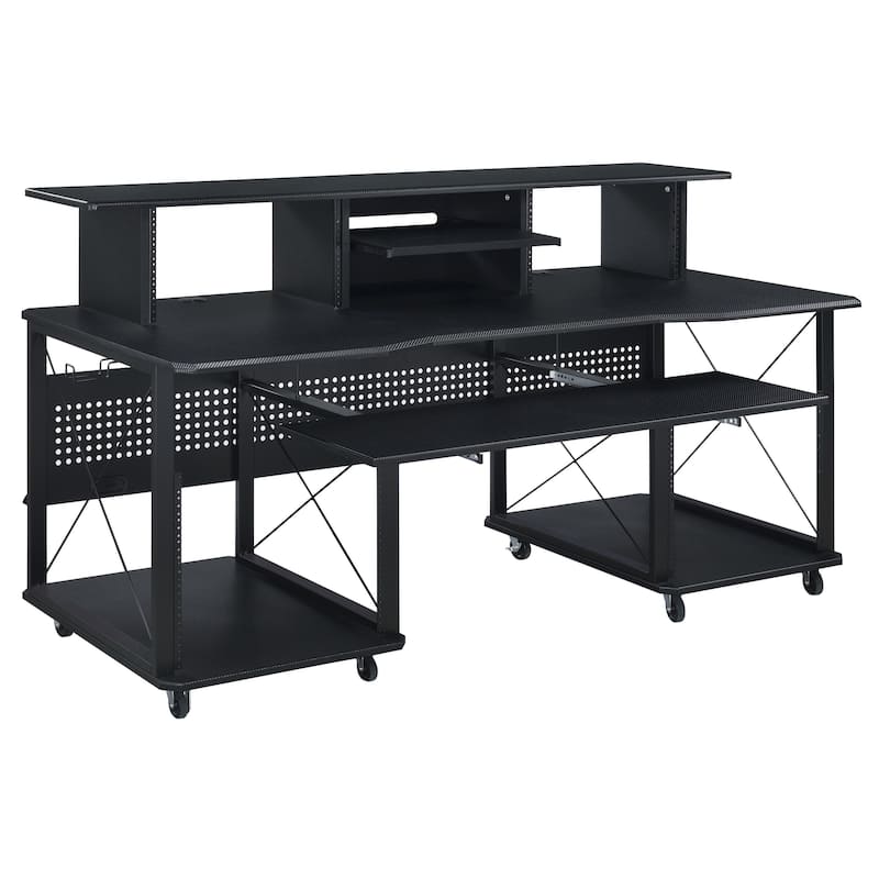 Grandal Music Desk with Earphone Rack and Keyboard Tray