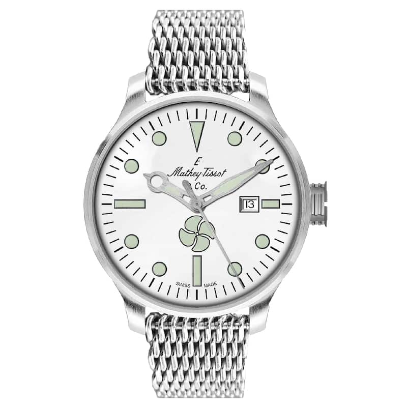 Mathey Tissot Men's Elica White Dial Watch - U121AI - 6 (36)