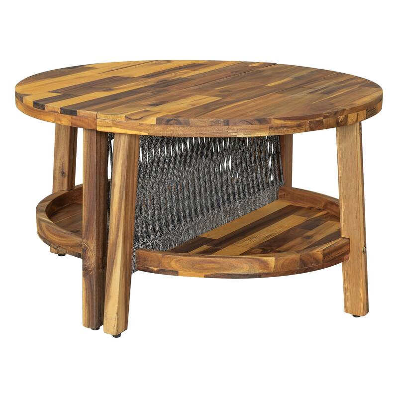 6-Person Outdoor Seating Group with Cushions and Coffee Table by Leisure Zone