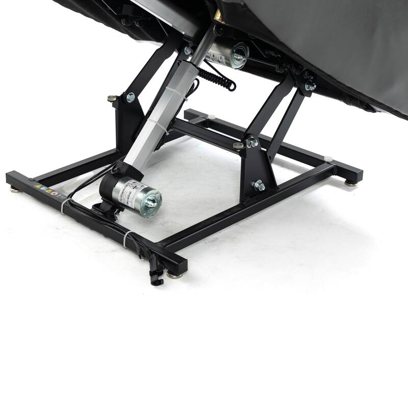Faux Leather Power Lift Recliner Chair, Dual Motor Heavy Duty Electric Recliner with Massage & Heat, Stainless steel Cup Holders