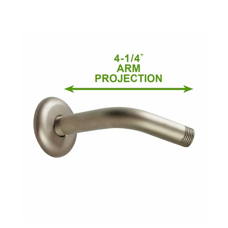 Shower Parts Satin Nickel Brass Shower Arm Part Only Renovators Supply