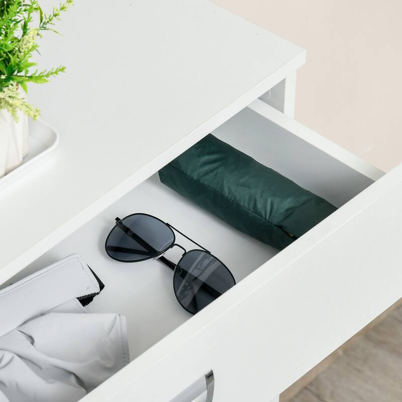 Modern Shoe Storage Rack Organizer Cabinet with Adjustable Shelves and Pull-Out Drawer for 16 Pairs, for Hallway and Entryway