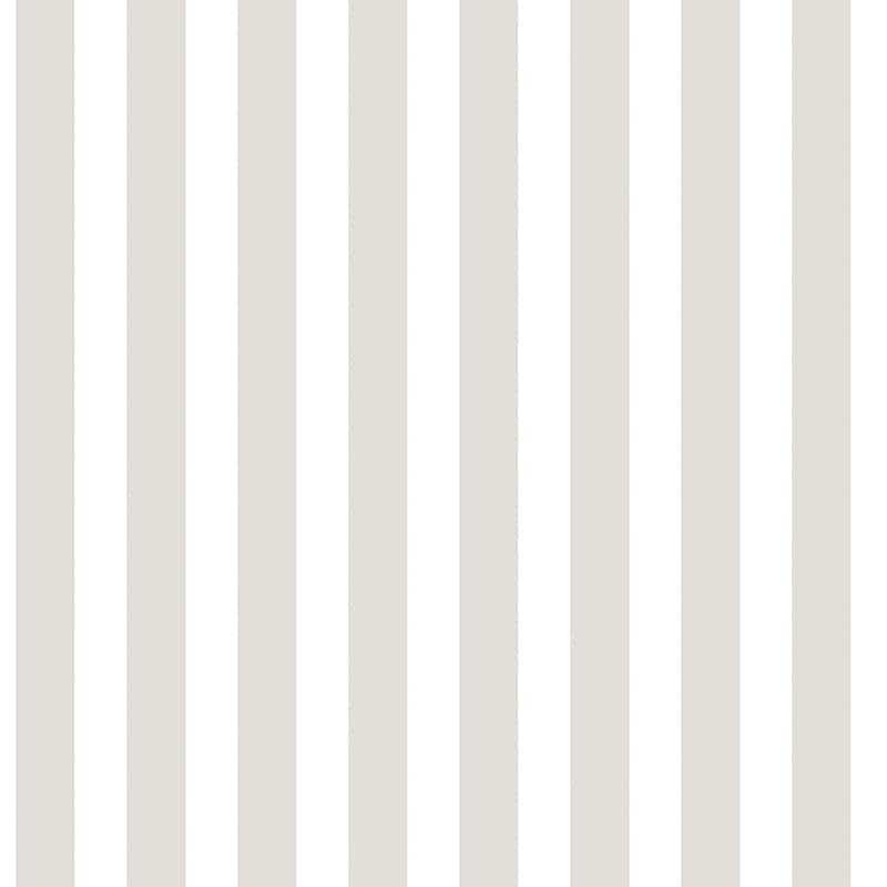 Galerie Wallcoverings Tiny Tots 2 Regency Stripe Non-woven Matte Wallpaper Roll - 33 feet x 21 inches - Greige