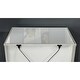 preview thumbnail 6 of 5, Allen Glam Silver Wood 2-Drawer Nightstand with USB Port by Silver Orchid