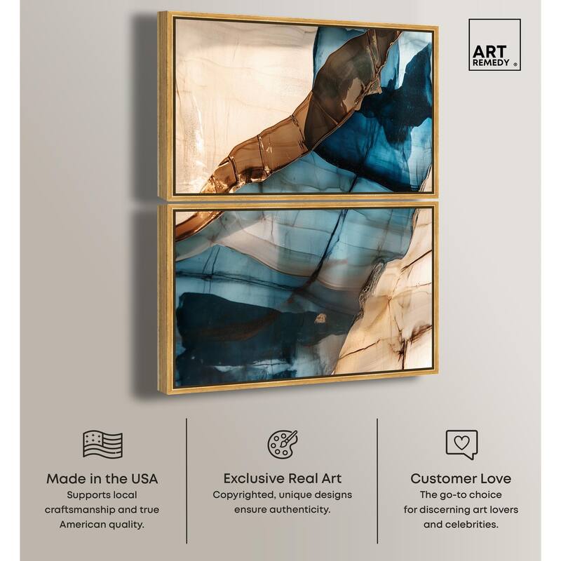 Glitch Aesthetic I Canvas Set of 2 by Art Remedy