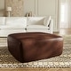 preview thumbnail 15 of 46, Poly & Bark Sequoia Ottoman - Full Grain Genuine Italian Leather