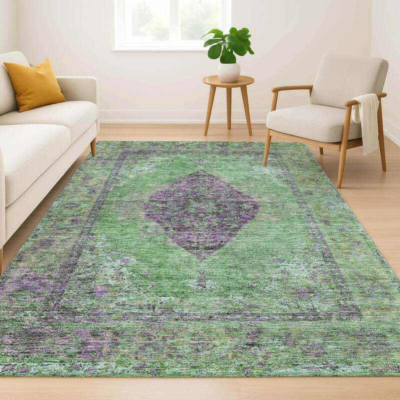 Premium Washable Super Soft Vintage Traditional Mayfield Rug