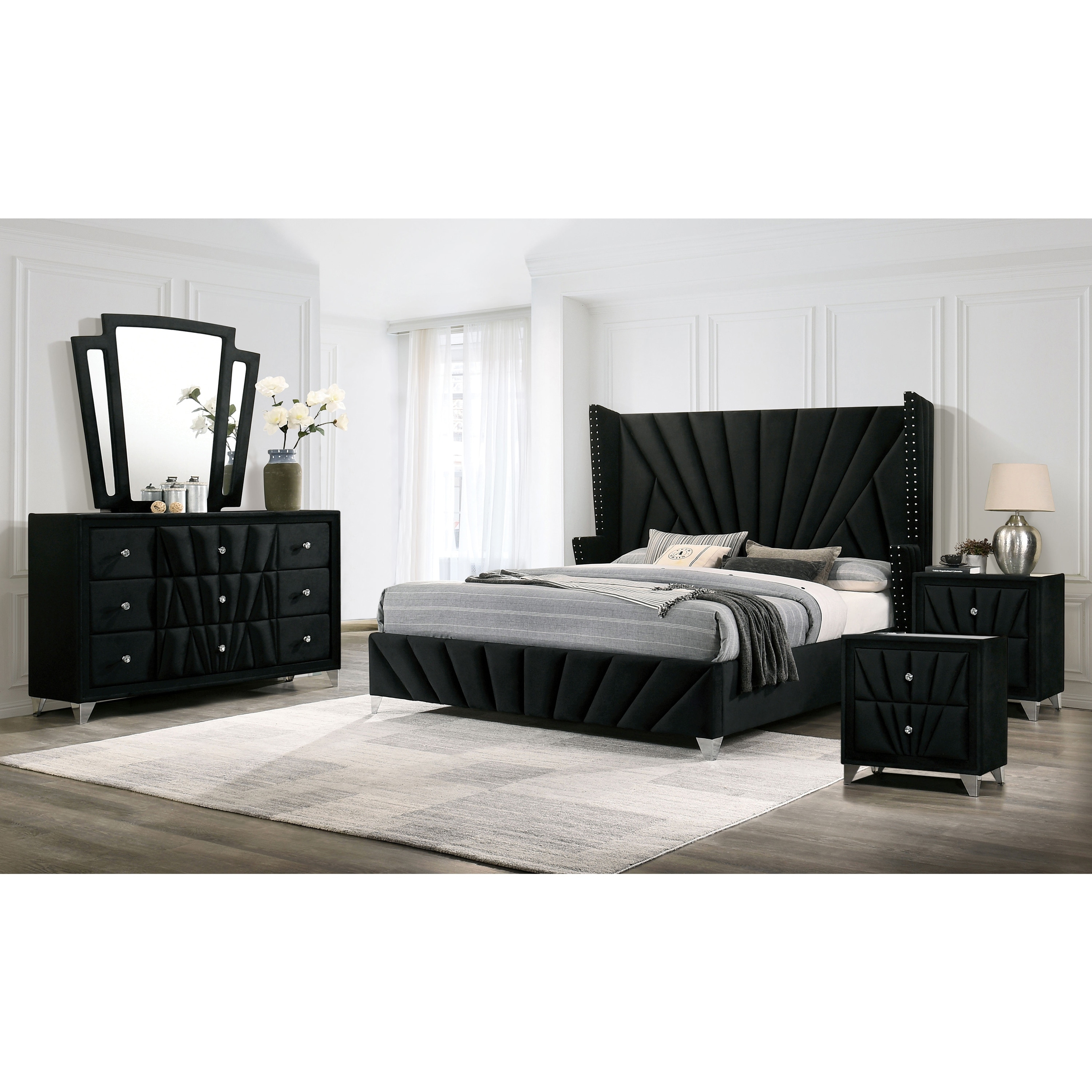 Black 5 sales piece bedroom set