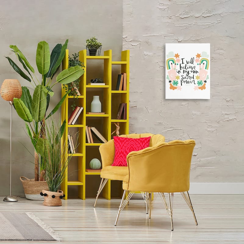 Stupell Empowering Sacred Power Sentiment Canvas Wall Art Design By Mandy Ford Art + Illustration