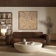 preview thumbnail 2 of 9, Poly & Bark Trevi Concrete Oval Coffee Table with Marble Finish