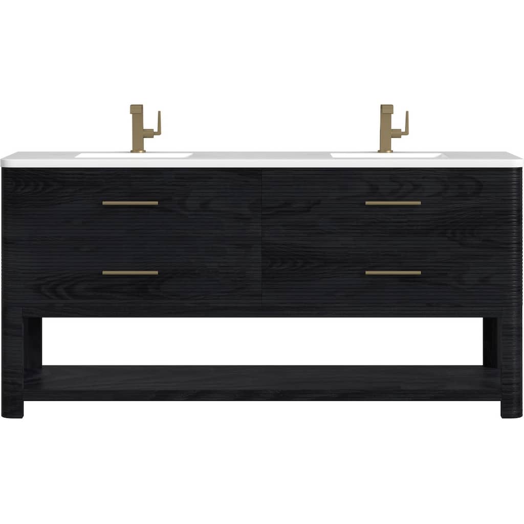 James Martin Vanities D704-V72-3WZ Lucian 72" Free Standing Double