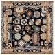preview thumbnail 4 of 26, SAFAVIEH Handmade Aspen Jonette Boho Tribal Wool Rug 7' Square - Black/Ivory - Square