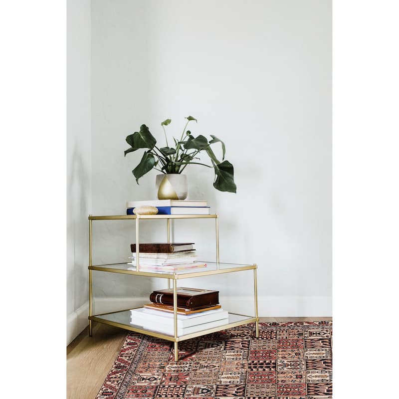 ECARPETGALLERY Hand-knotted Kayseri Dark Copper Wool Rug - 6'6 x 9'0