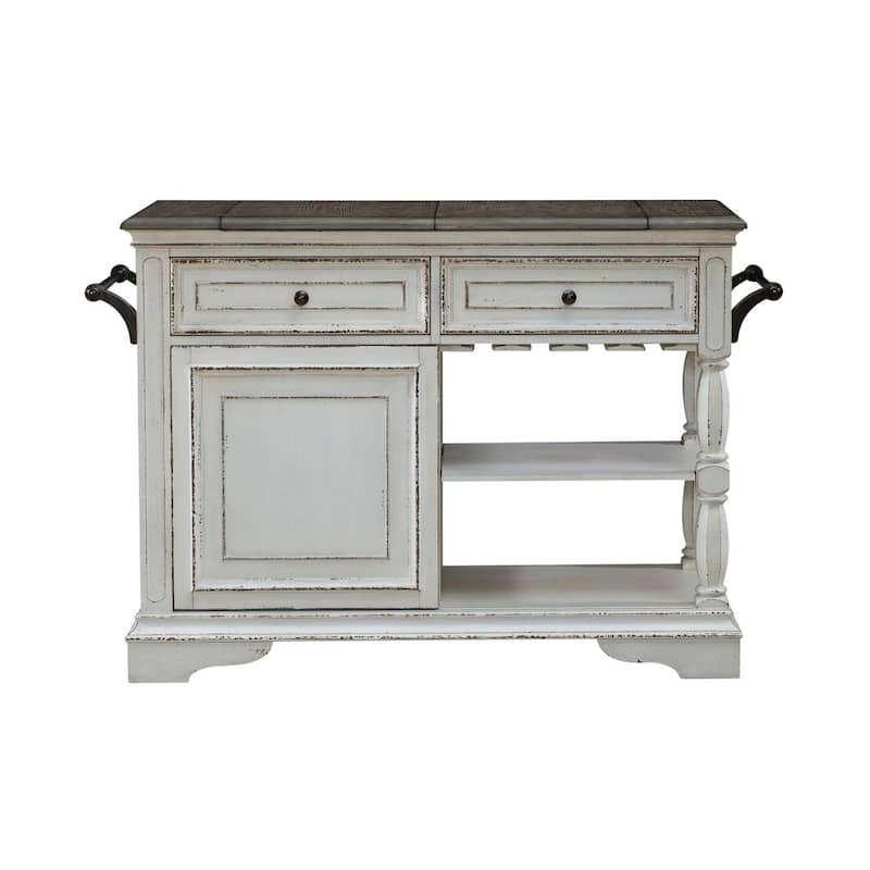 Liberty Furniture Magnolia Manor Bar Cart with Flip Top - Width 38" x Depth 15" x Height 38"