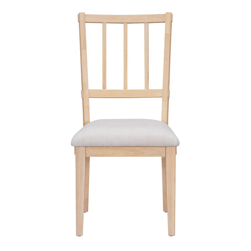 5-piece Rustic Charm Round Dining Set with 3 Upholstered Chairs and Curved Bench