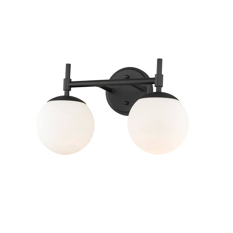 929 Lighting 2 Light Bathroom Vanity Fixture with Opal Glass Shades